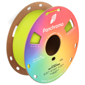 Spool of Polymaker Panchroma™ PLA Matte Lime Green 3D printer filament