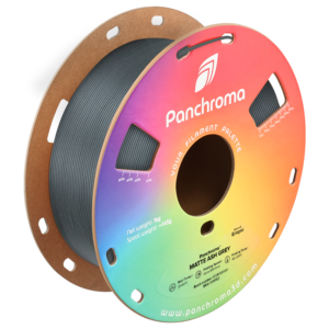 Spool of Polymaker Panchroma™ PLA Matte Ash Grey 3D printer filament
