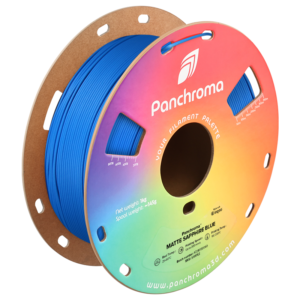 Spool of Polymaker Panchroma™ PLA Matte Sapphire Blue 3D printer filament