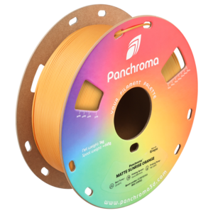 Spool of Polymaker Panchroma™ PLA Matte Sunrise Orange 3D printer filament