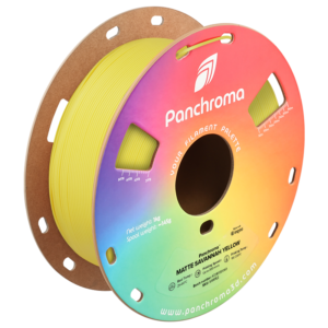 Spool of Polymaker Panchroma™ PLA Matte Savannah Yellow 3D printer filament