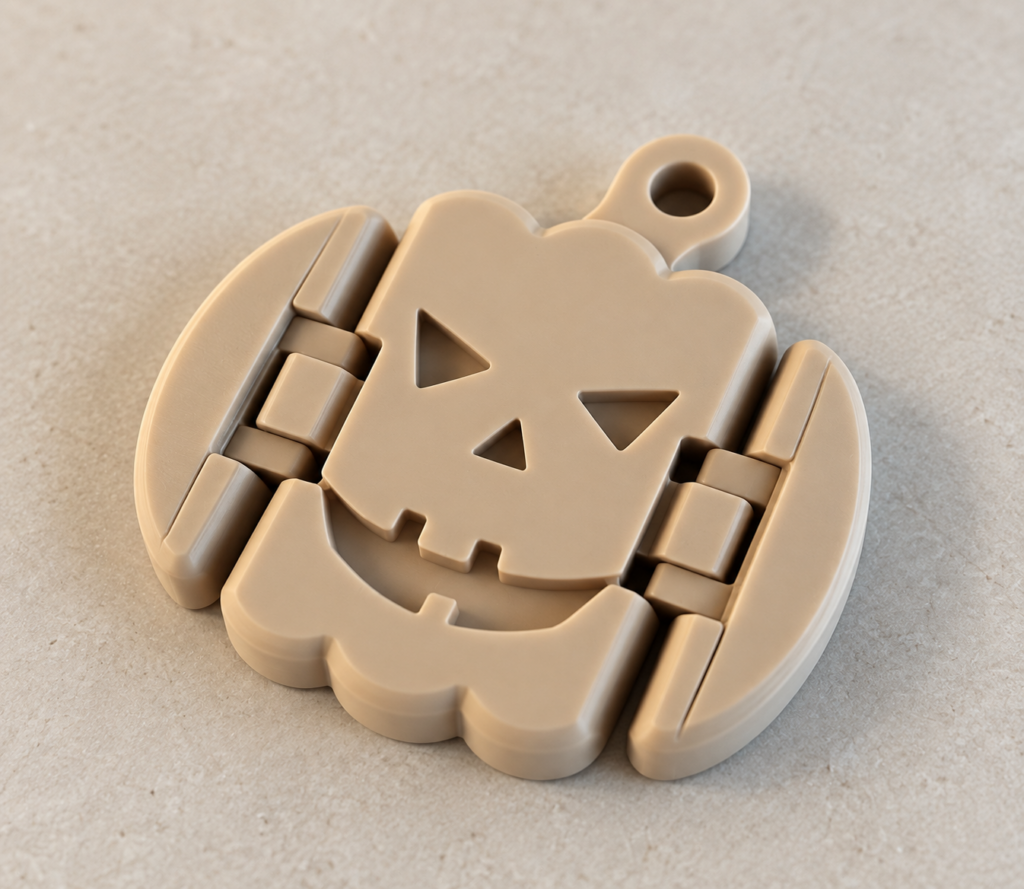 FlexiPumpkin Articulated Keyring - Image 2