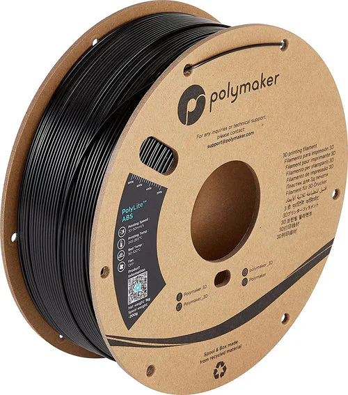 Polymaker PolyLite™ ABS Black - 1.75mm - 1kg