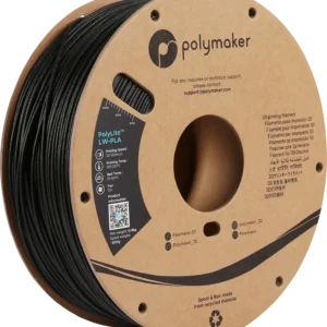 Polymaker PolyLite™ LW-PLA Black - 1.75mm - 0.8kg