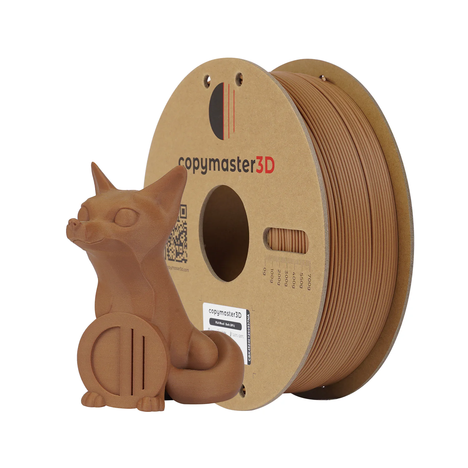 Copymaster3D - PLA Wood - Dark - 1.75mm - 1kg