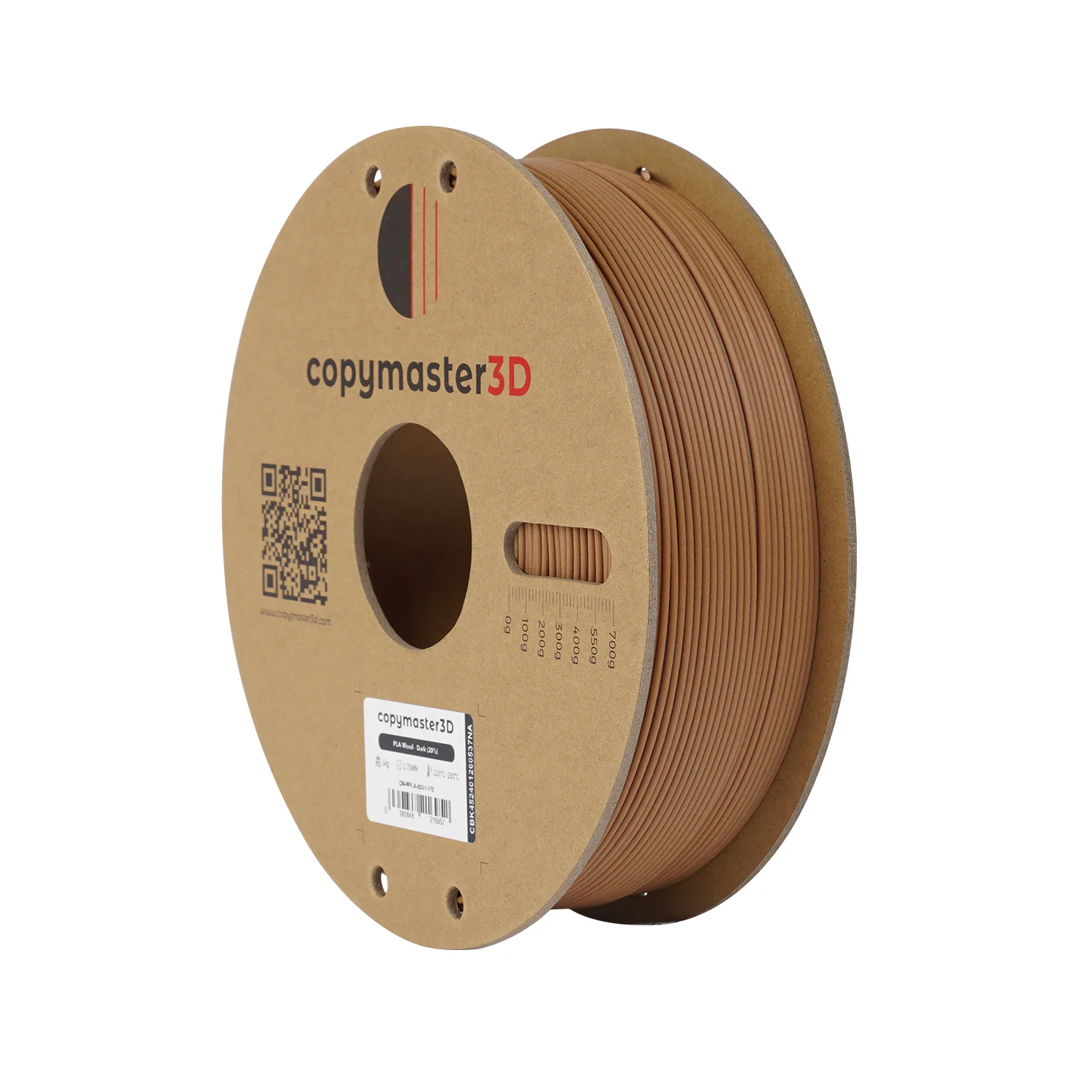 Additional view of Copymaster3D - PLA Wood - Dark - 1.75mm - 1kg