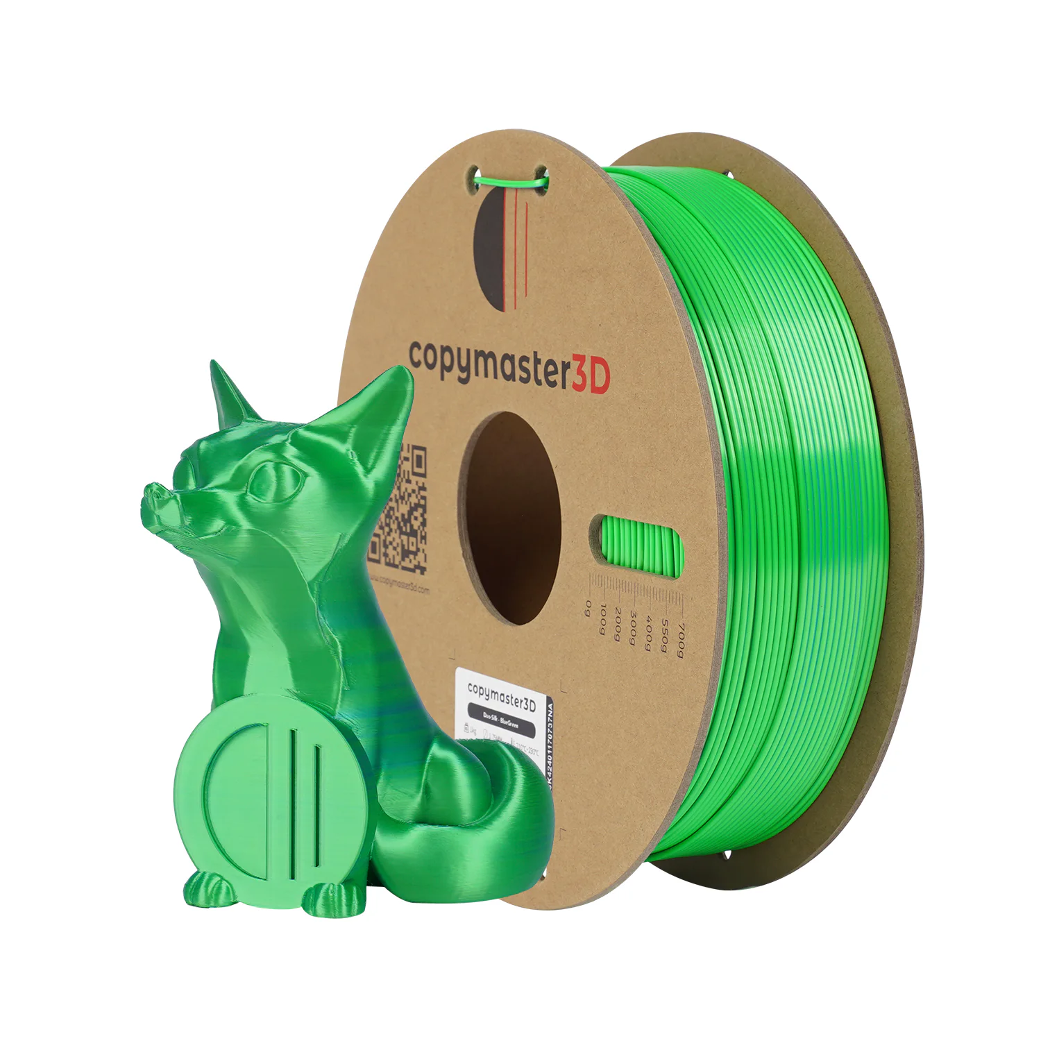 Copymaster3D - Duo-Silk - Blue/Green - 1.75mm - 1kg