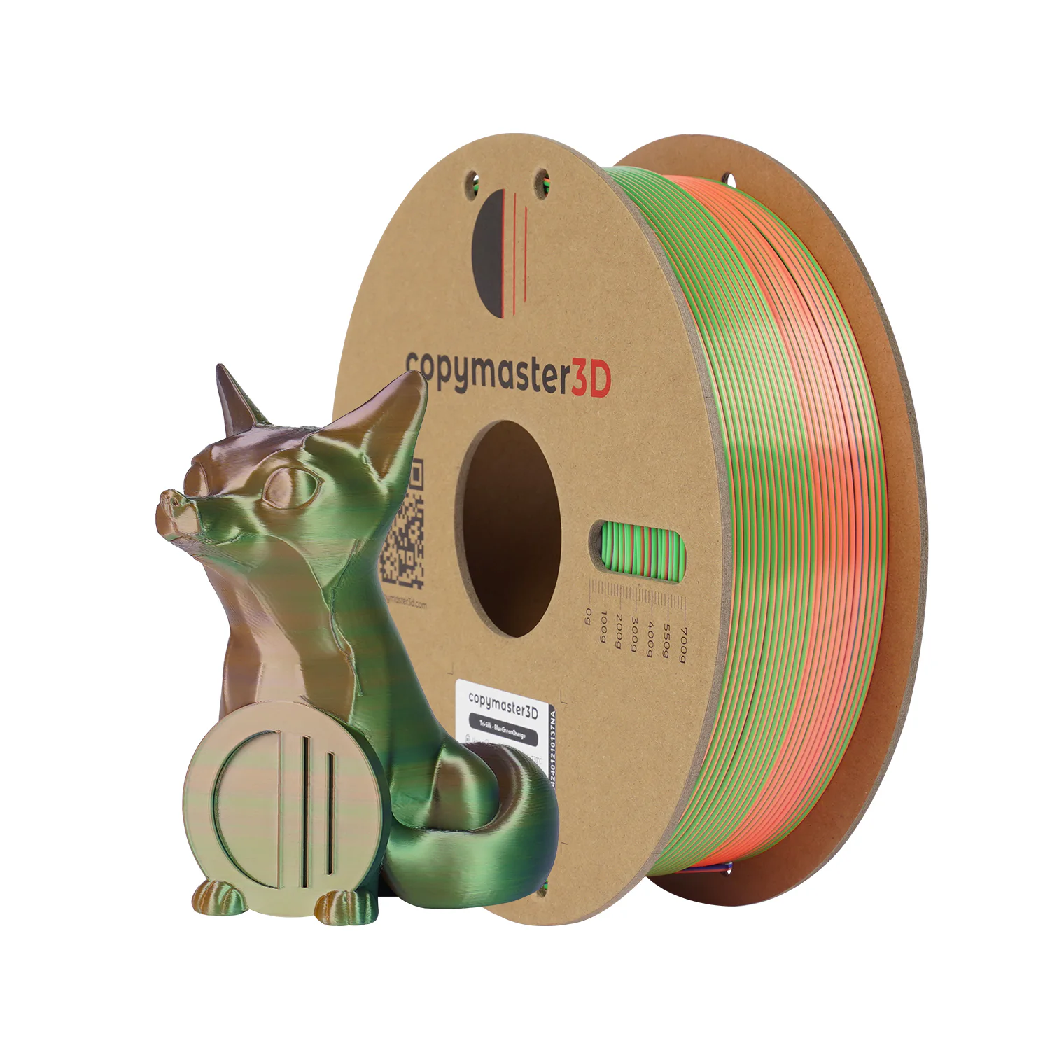 Copymaster3D tri-colour silk PLA filament
