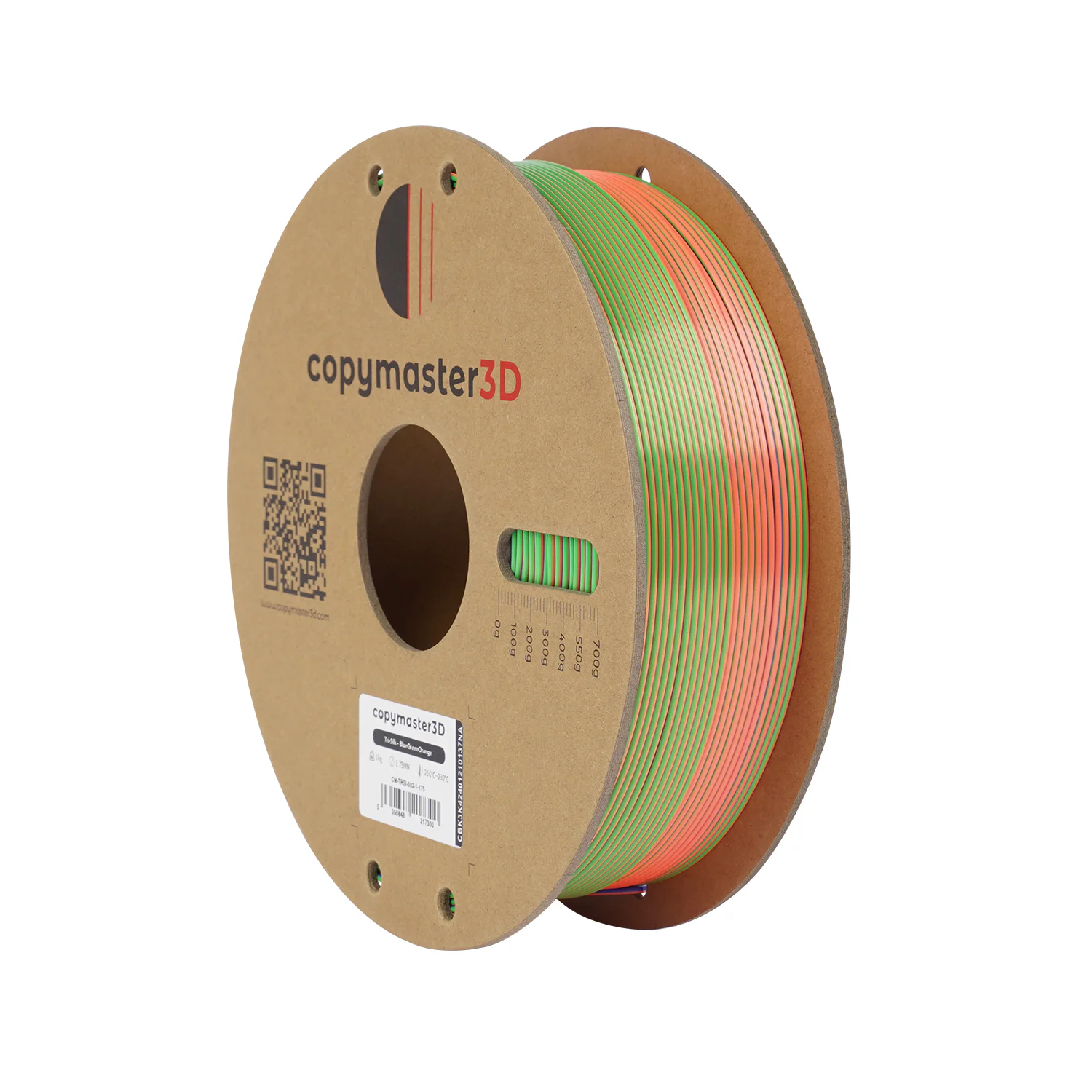 Additional view of Copymaster3D - Tri-Silk - Blue/Green/Orange - 1.75mm - 1kg