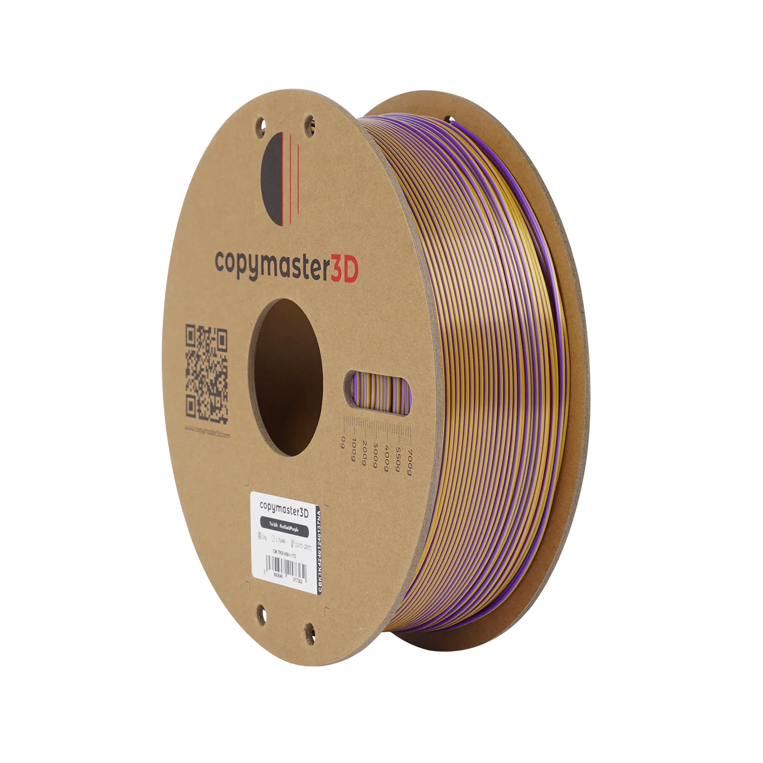 Additional view of Copymaster3D - Tri-Silk - Red/Gold/Purple - 1.75mm - 1kg