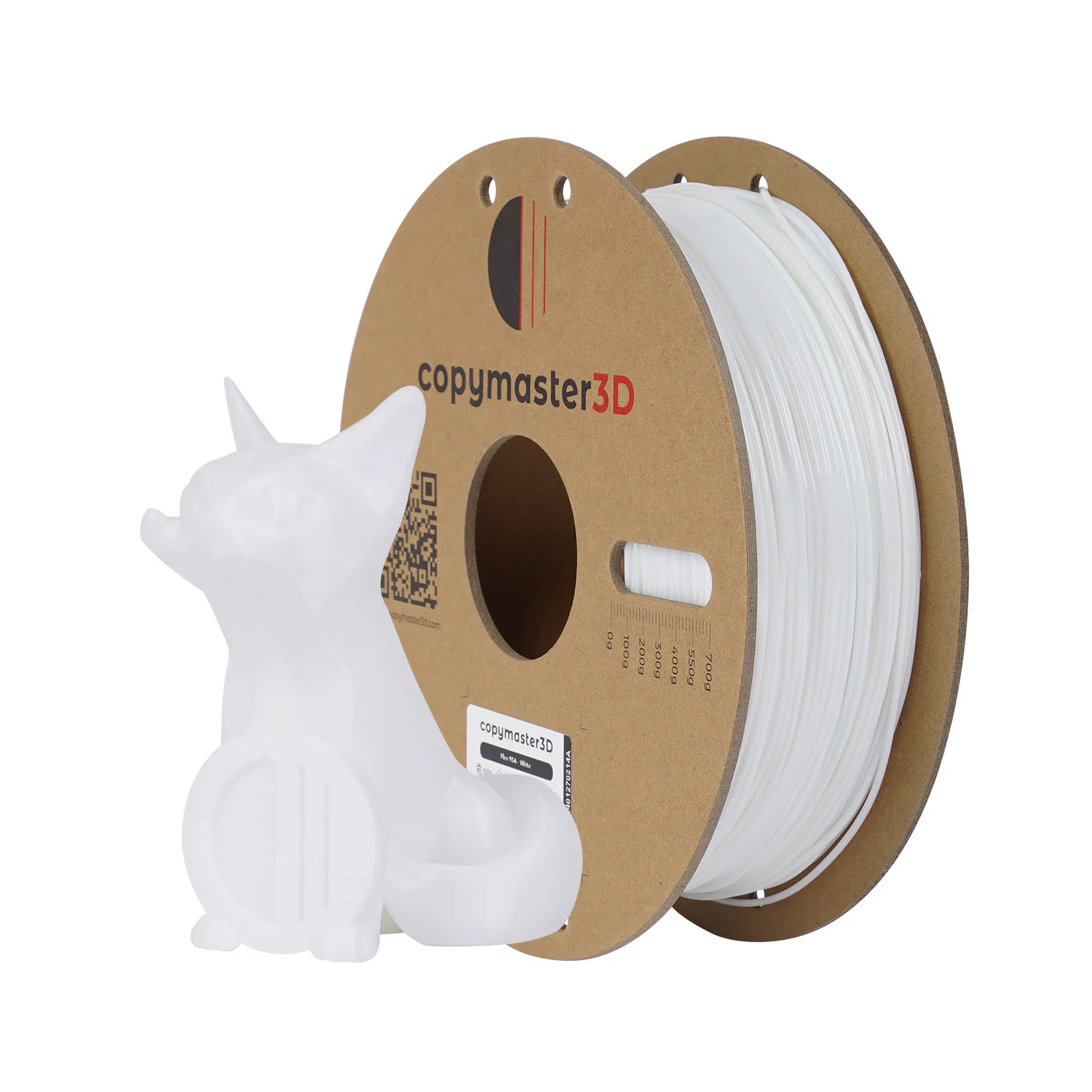 Copymaster3D - Flex 95A - White - 1.75mm - 800g