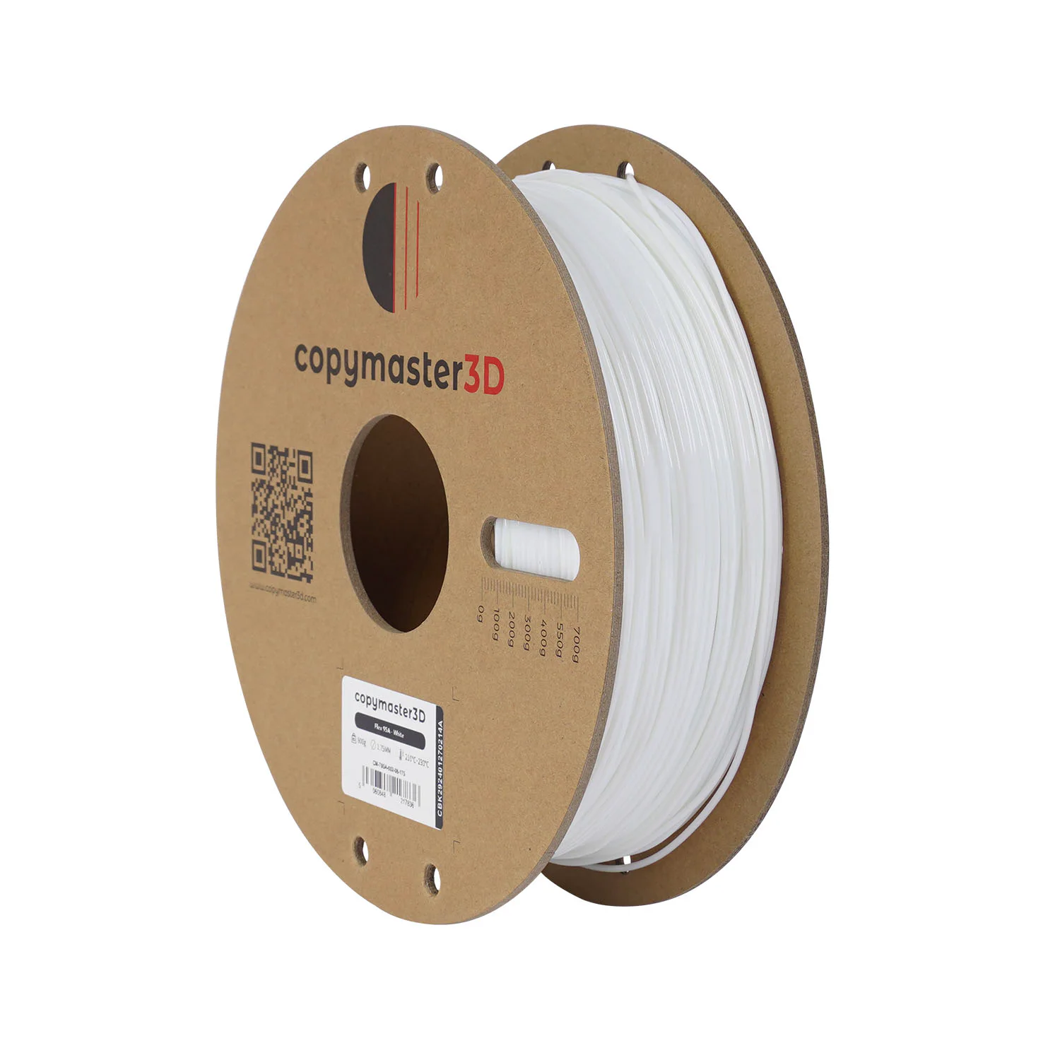 Additional view of Copymaster3D - Flex 95A - White - 1.75mm - 800g