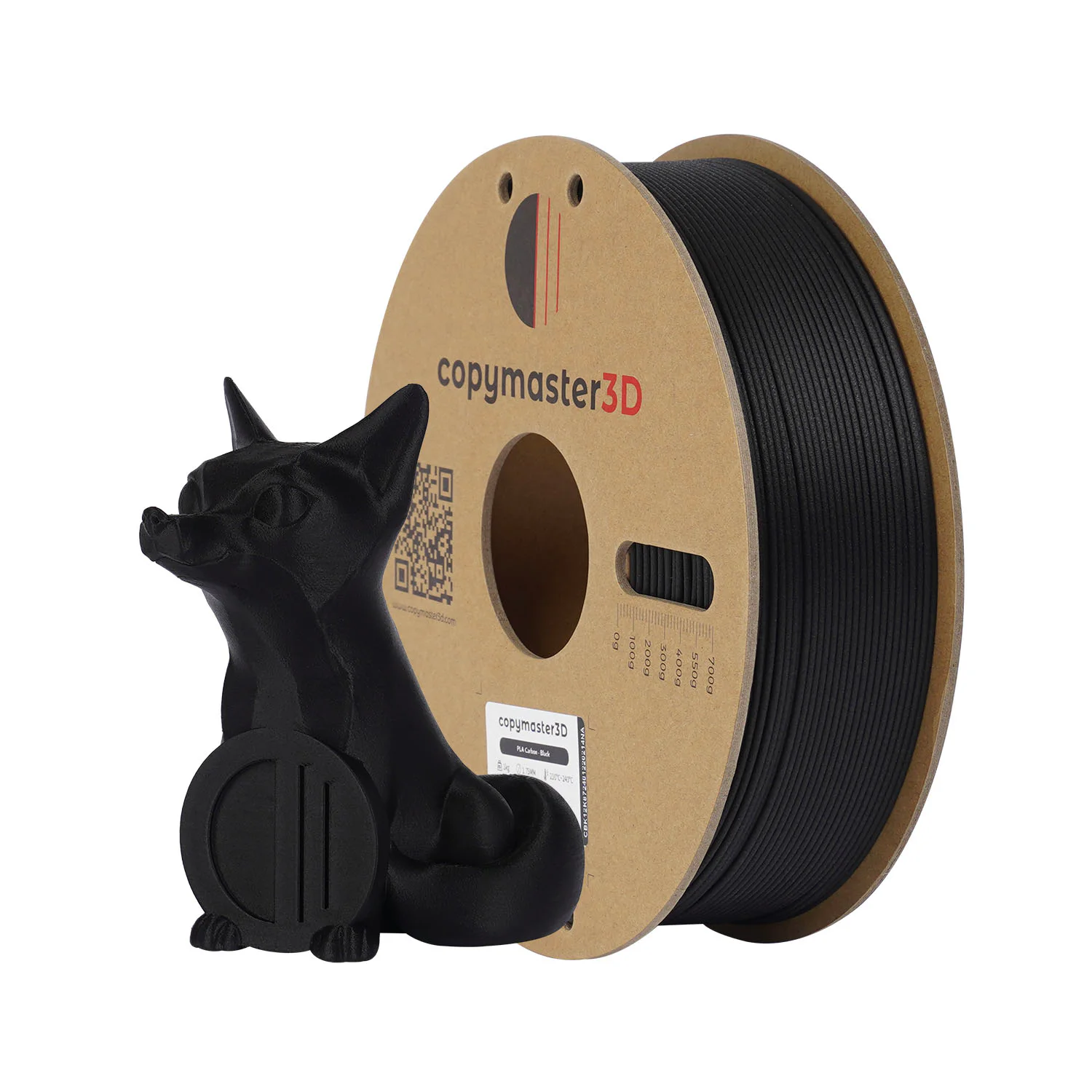 Copymaster3D - PLA Carbon - Black - 1.75mm - 1kg