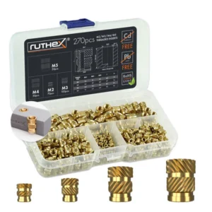 Ruthex M2 / M3 / M4 / M5 Insert Assortment Box - 270pcs