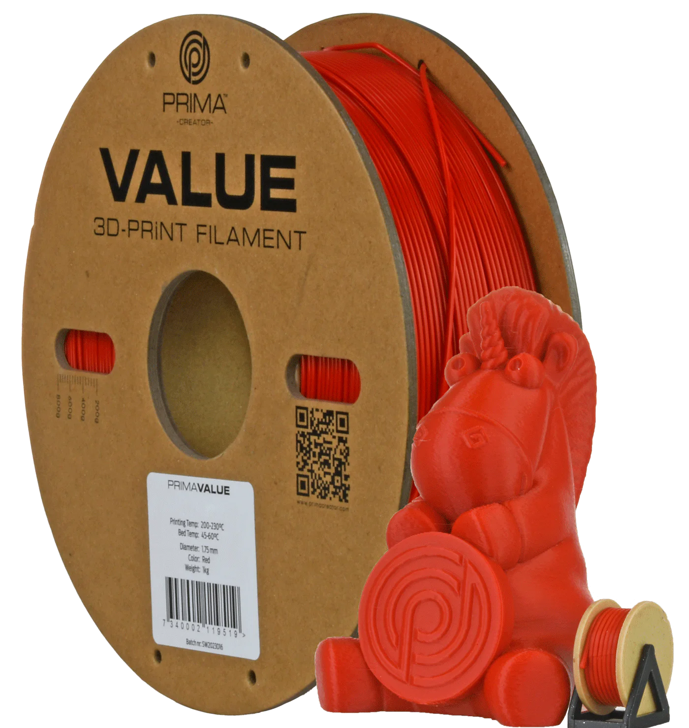 PrimaValue ABS - Red - 1.75mm - 1kg