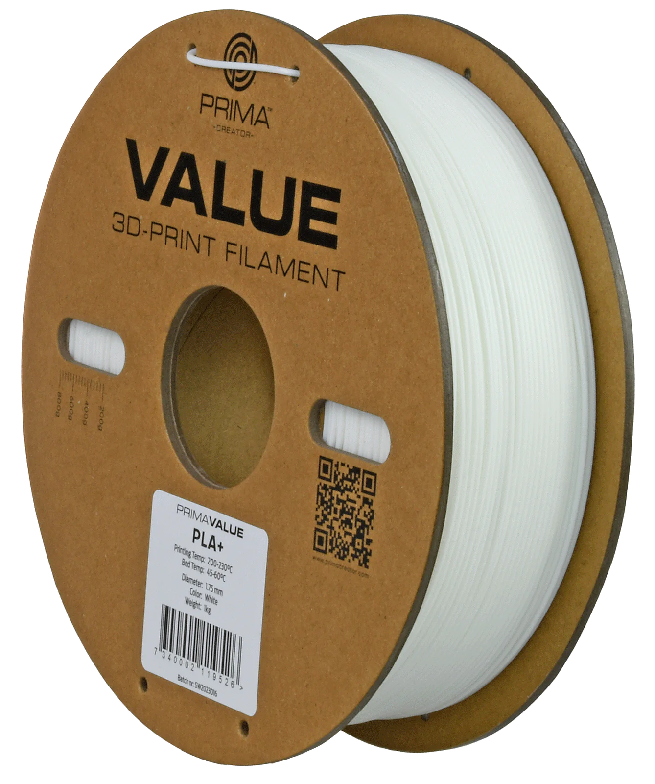 Additional view of PrimaValue PLA+ - White - 1.75mm - 1kg