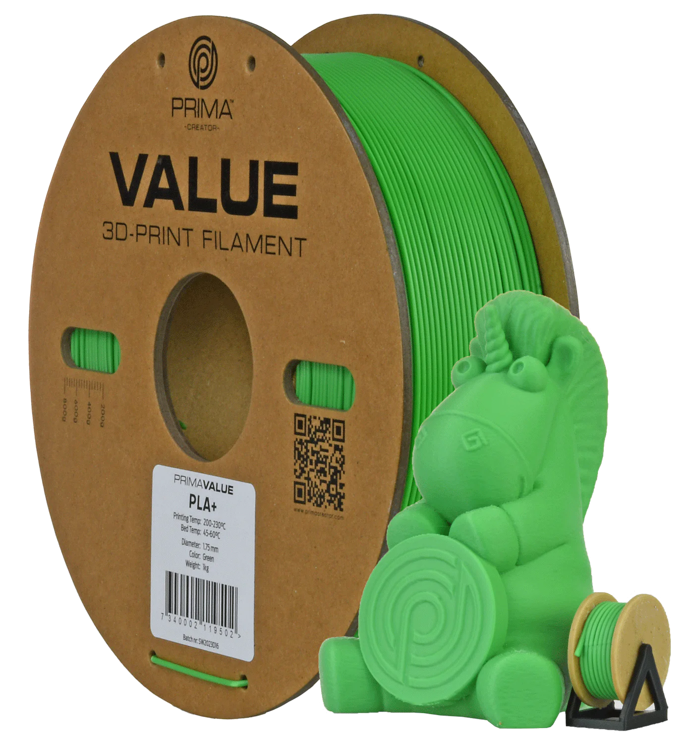 PrimaValue PLA+ - Green - 1.75mm - 1kg