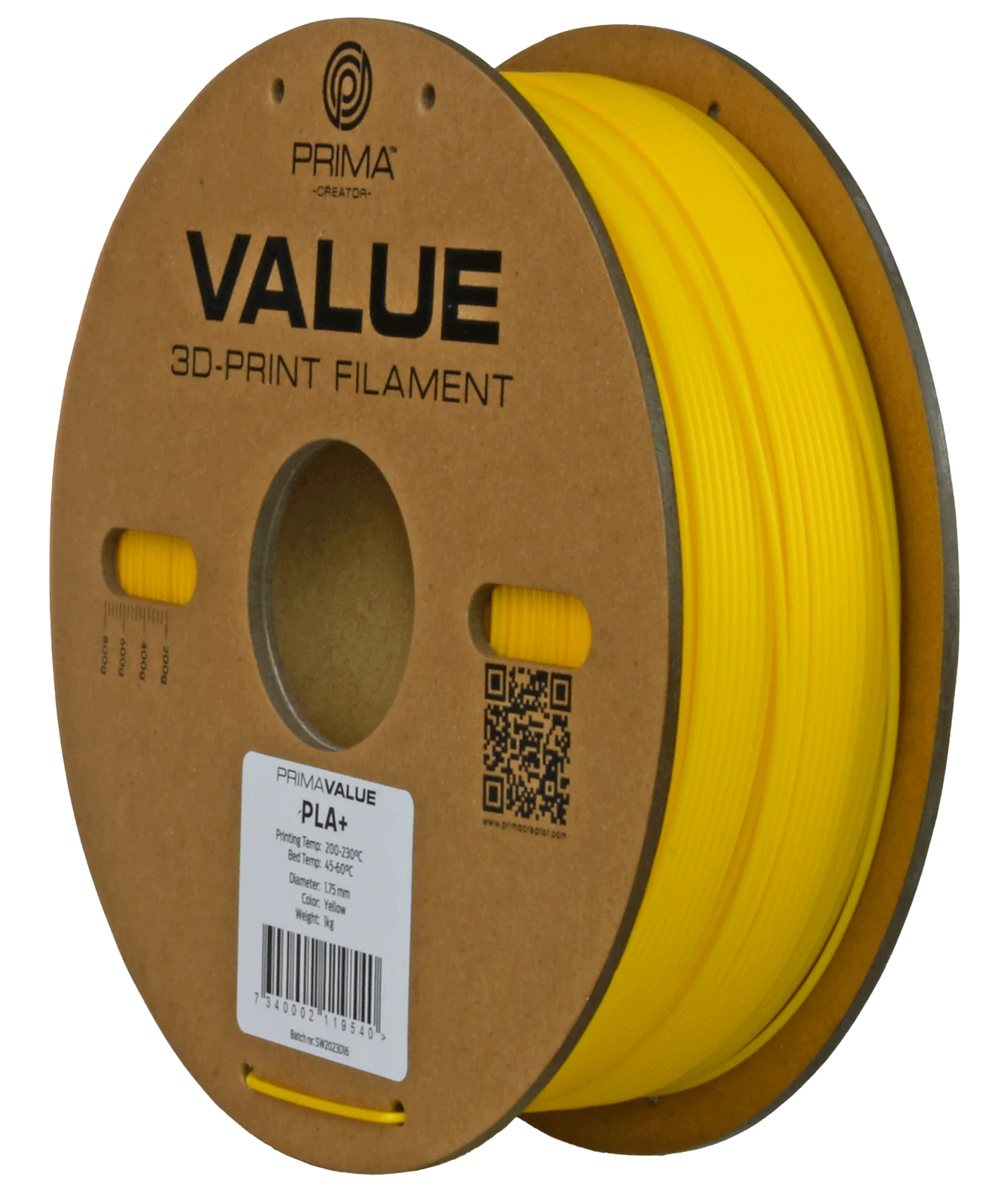 Additional view of PrimaValue PLA+ - Yellow - 1.75mm - 1kg