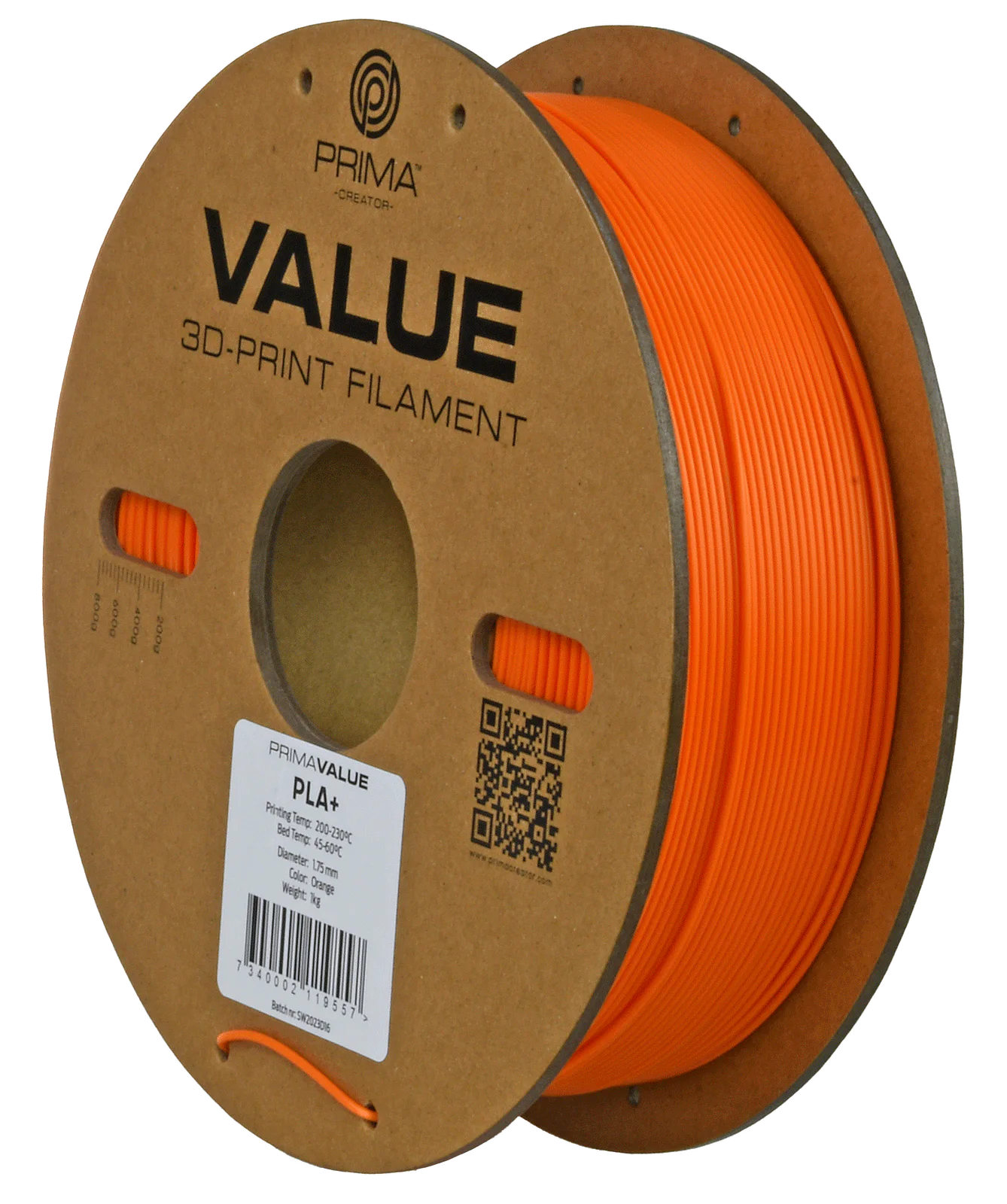 Additional view of PrimaValue PLA+ - Orange - 1.75mm - 1kg