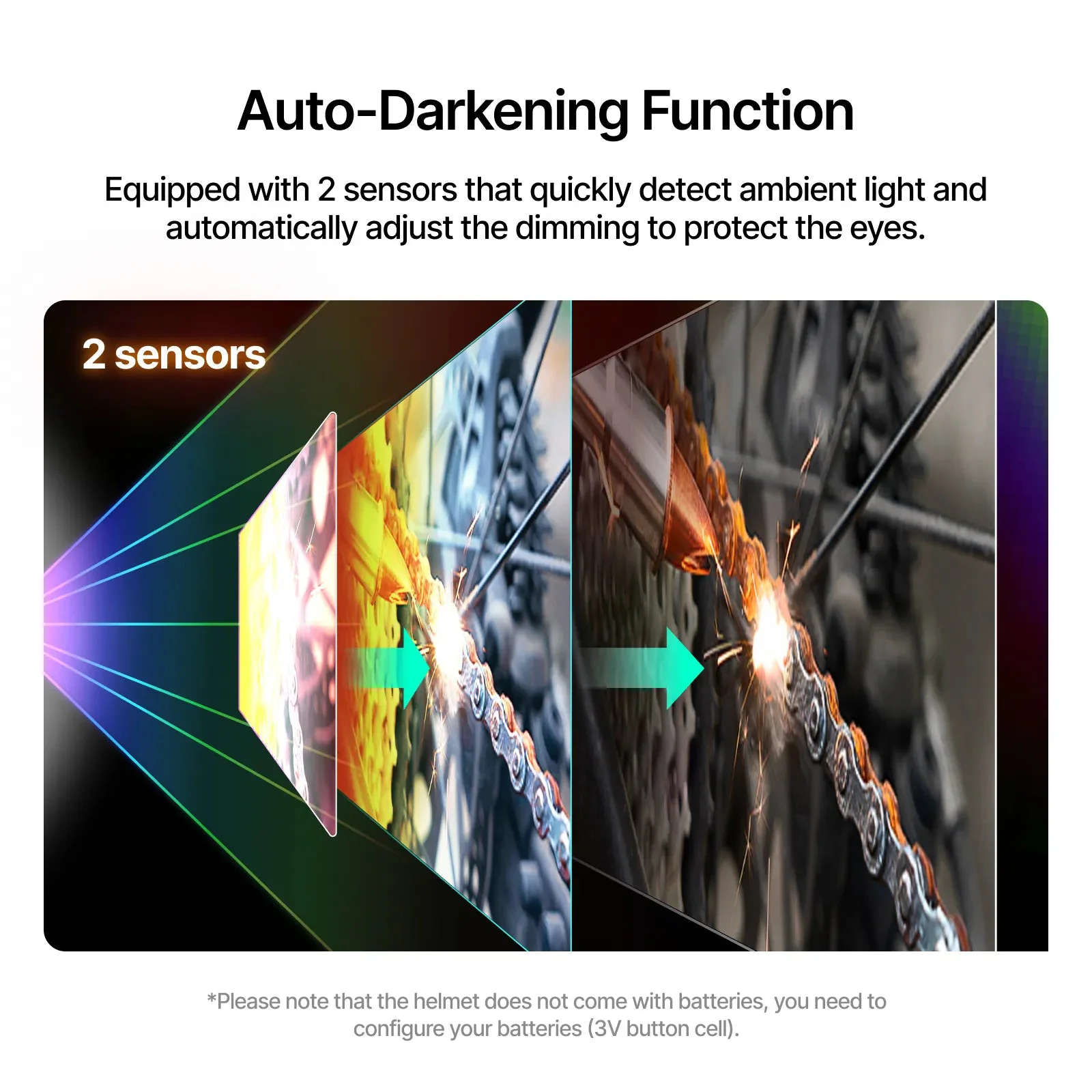 Additional view of xTool Auto-Darkening Laser Welding Helmet