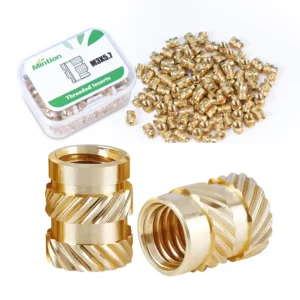 Mintion M3 x 5.7mm x 4.6mm Threaded Insert Set - 100 pcs