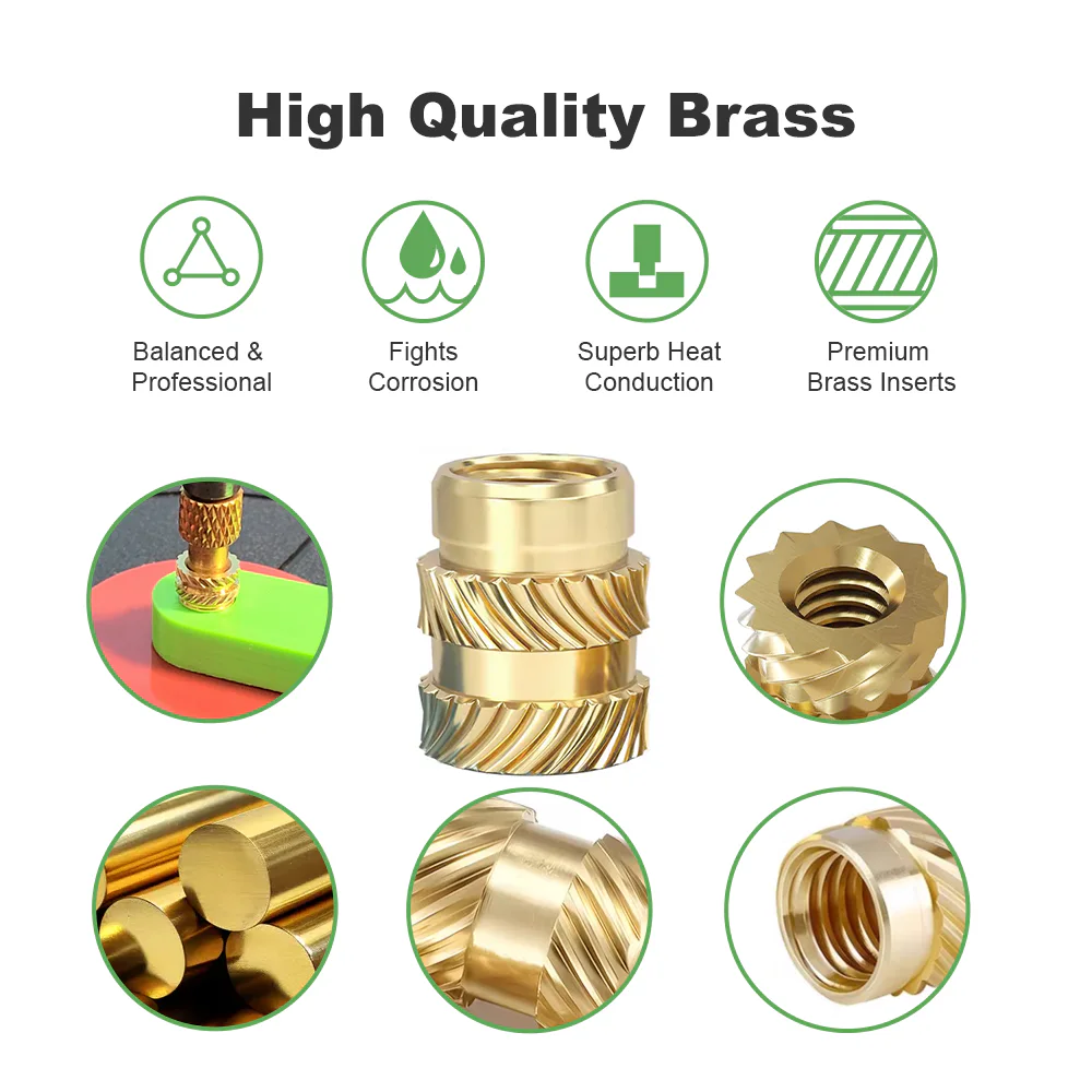 Additional view of Mintion M4 x 8.1mm x 6.3mm Threaded Insert Set - 50 pcs