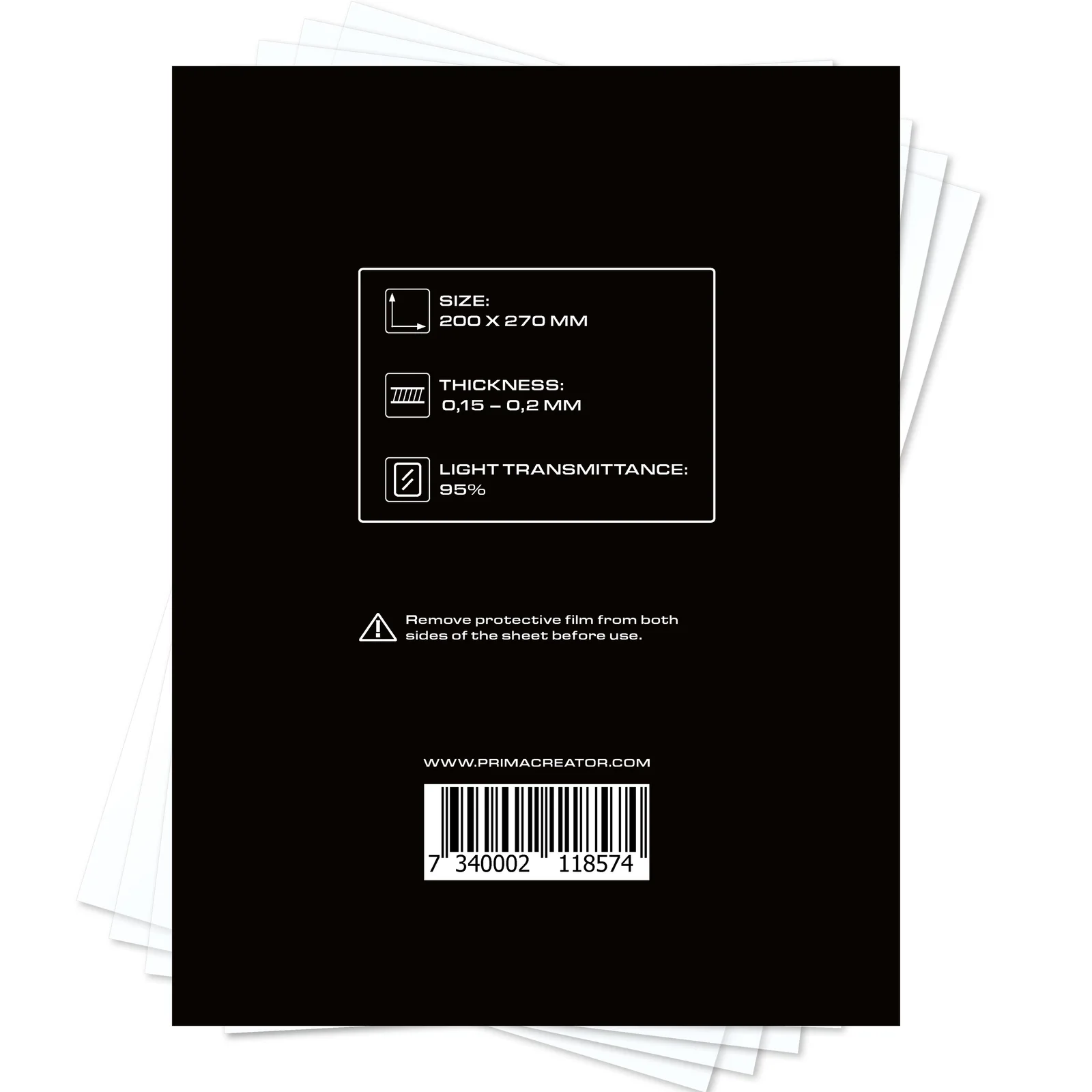 Additional view of PrimaCreator nFEP Film Sheets for 3D Printers - 200 x 270 mm