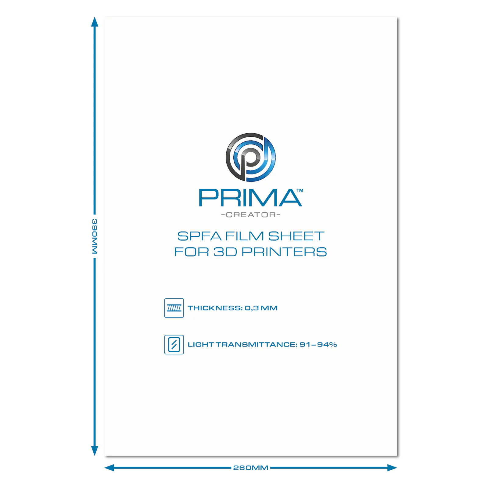 Additional view of PrimaCreator SPFA Film Sheet for 3D Printers - 260 x 390 mm
