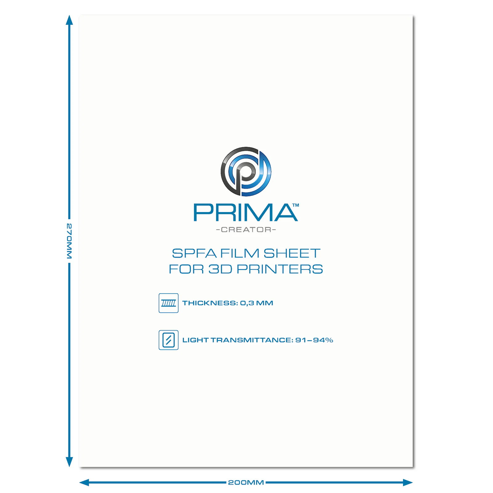 Additional view of PrimaCreator SPFA Film Sheet for 3D Printers - 200 x 270 mm