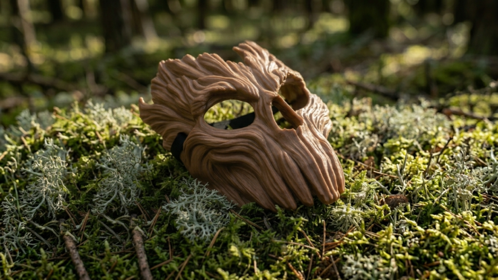 Skullbark Wood Spirit Mask - Image 3