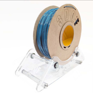 3DQF Nikita blue PETG filament on a cardboard spool