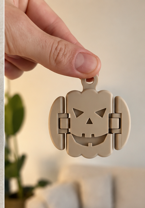 FlexiPumpkin Articulated Keyring - Image 3